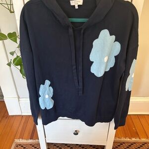 J. Society women’s navy and light blue long-sleeve hoodie size large